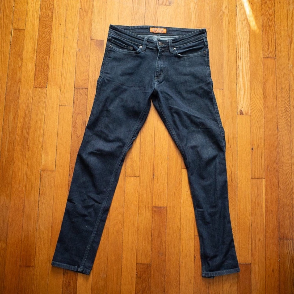 DU/ER DUER men's 32x32 L2X Slim / Straight Fit Jeans - dark blue
